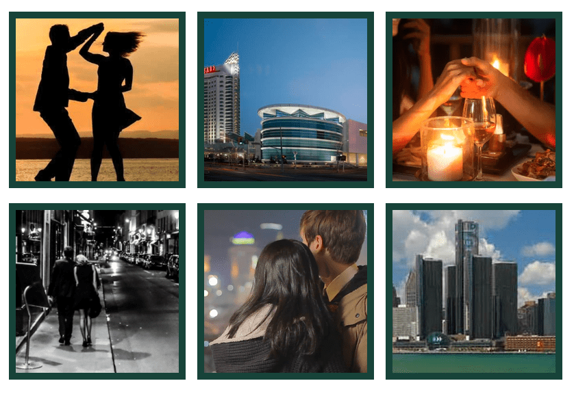 People Dating With Cityscape